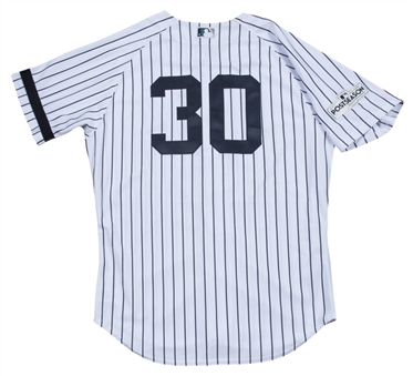 2017 David Robertson Postseason Game Used New York Yankees Home Jersey Used On 10/3/2017 - AL Wild Card Game (MLB Authenticated & Yankees-Steiner)